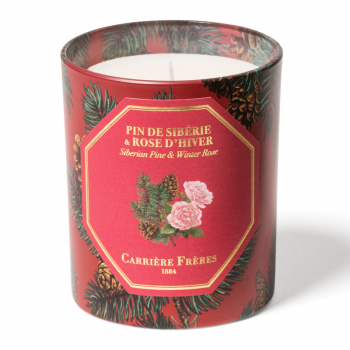 Carrière-Frères, scented candle, Siberian Pine&Winterrose